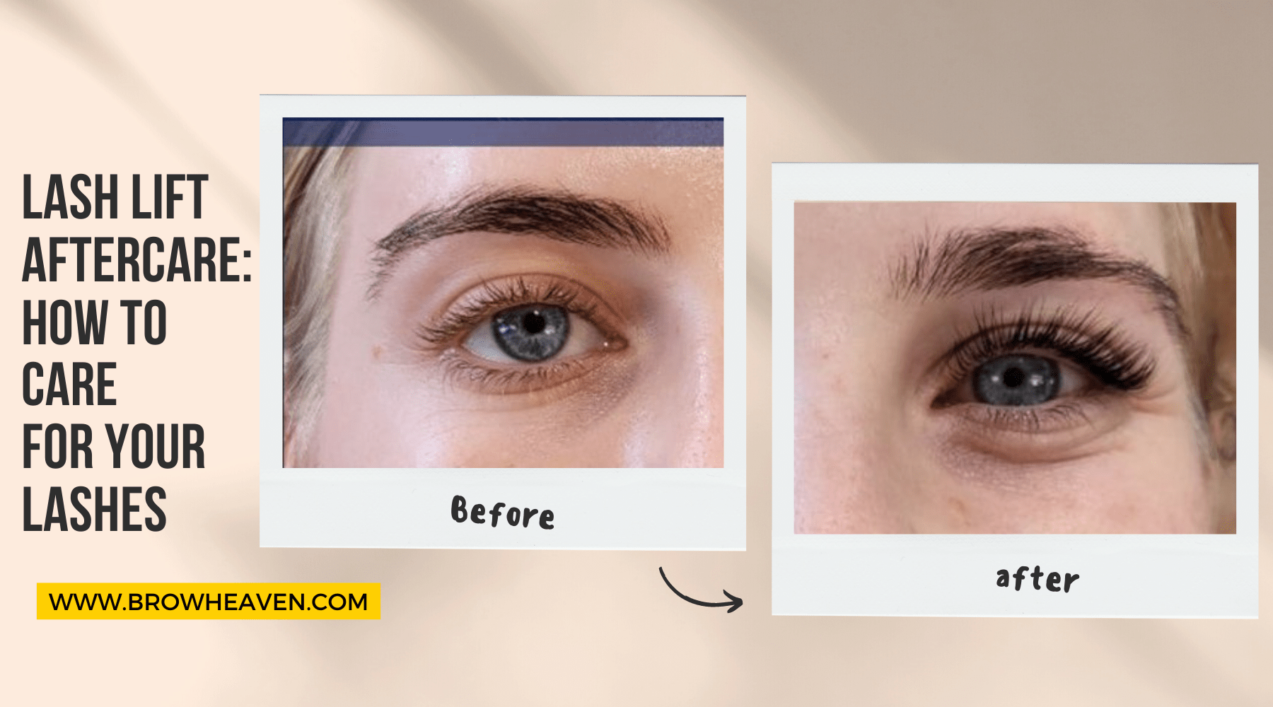 Lash Lift Aftercare: How to care for your lashes