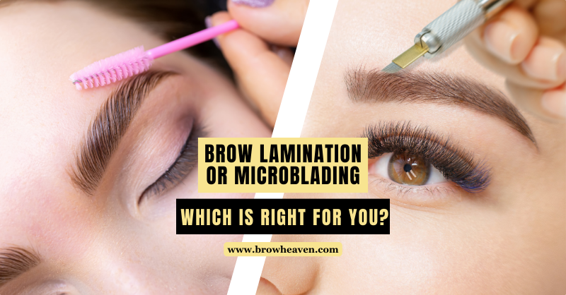 2 Women Trying Brow Lamination or Microblading